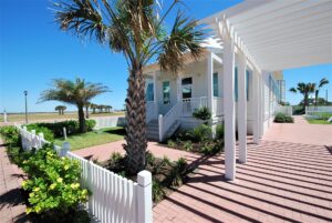 porch view of our airbnb on south padre island